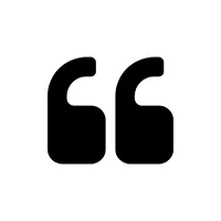 Here's an alt tag for the image: `Black quotation marks`